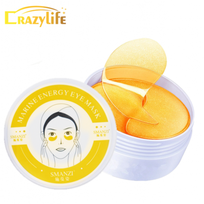 CZIRAN 60pcs Collagen Eye Mask Moisturizing Gold Mask Hydrogel Eye Patches Anti-Aging Anti-Puffiness Skin care Patch